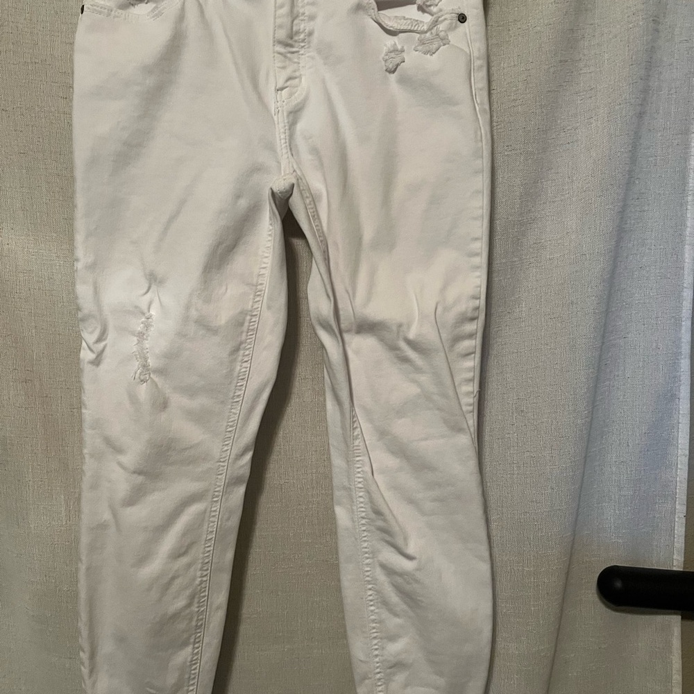 eunina White High-Rise Skinny Jeans Size 11 Junior